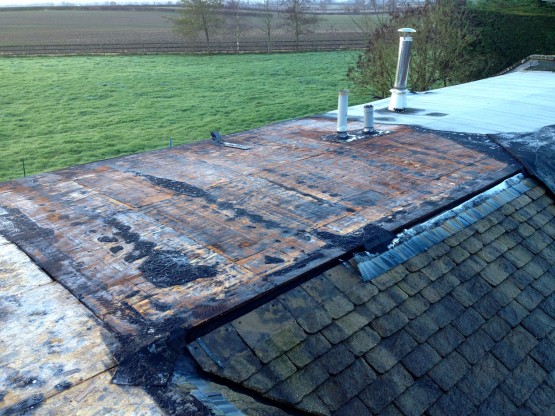 1. Cotswold Roof - Water Damage to Flat Roof